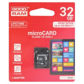 GOODRAM 32 GB Micro SD med adapter klasse 10