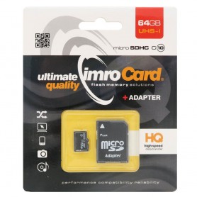 IMRO Micro SDHC Minneskort 64Gb Klass 10