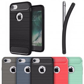 Borstat silikon TPU skal Apple iPhone 7/8 mobilskydd CaseOnline.se