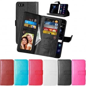 Dobbel klaff Flexi 9-kort Huawei P10 Lite mobil lommebok CaseOnline.se