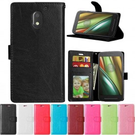 Mobil lommebok 3-kort Motorola Moto E3 (3. Gen) beskyttelse av mobiltelefoner