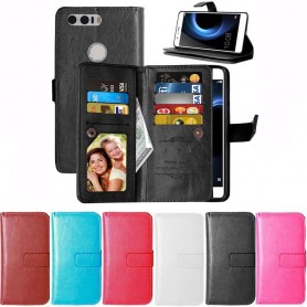 Dobbel flip Flexi mobil lommebok 9 kort Huawei Honor 8 CaseOnline