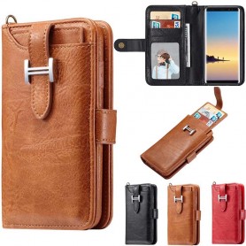 Multi Wallet 3i1 11-kort Samsung Galaxy Note 8 SM-N950F Mobil lommebokveske Mobiltelefon veske