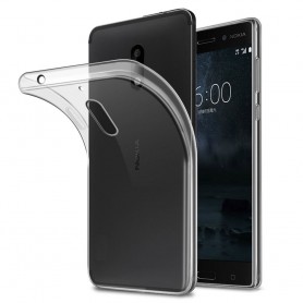 Nokia 8 silikon skal transparent mobilskal tpu