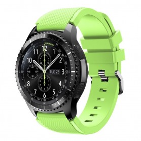Silikoni Sport rannerengas Samsung Gear S3 Frontier - S3 Classic (lime)