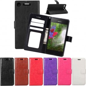 Mobilplånbok 3-kort Sony Xperia XZ1 G8341 mobilskal fodral väska skydd