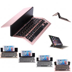 Bluetooth vikbart tangentbord F18 i aluminium perfekt för mobilen eller surfplattan