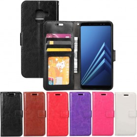 Kannettava lompakko 3-kortti Samsung Galaxy A8 2018 SM-A530F -kotelo matkapuhelinkotelo