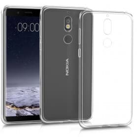 Nokia 7 Silikon skal Transparent mobilskal