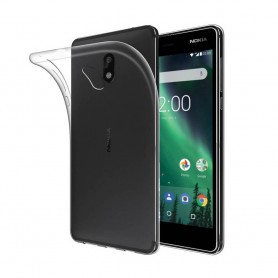 Nokia 2 Silikon skal Transparent mobilskal