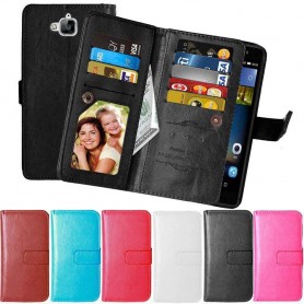 Mobil lommebok Dobbeltvipp Flexi 9-kort Huawei Y6 Pro TIT-L01 mobildeksel caseonline.se