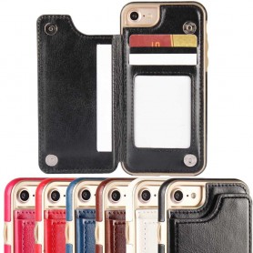 Mobilskal Flipwallet 3-kort Apple iPhone 7 / 8 plånbok skal fodral