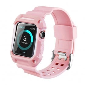 Apple Watch 42mm Armor Case med Armband - Rosa