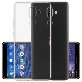 Silikon skal Transparent Nokia 7 Plus mobilskal tpu