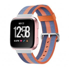 Nylon Armband till Fitbit Versa - Orange