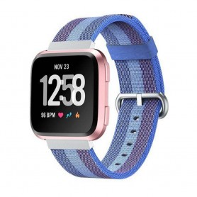 Nylon armbånd for Fitbit Versa - Lyseblå