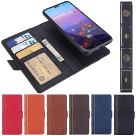 Retro Book Wallet 2i1 Huawei P20 matkapuhelinkotelo