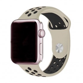 Apple Watch 42mm Sport Armband Beige/svart