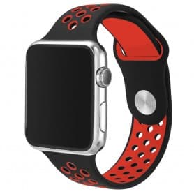 Apple Watch 42mm Sport Armband Svart/röd