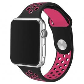 Apple Watch 42mm Sport Armband Svart/rosa