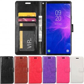 Mobilplånbok 3-kort Samsung Galaxy Note 9 mobilskal skydd fodral