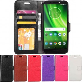 Mobilplånbok 3-kort Motorola Moto G6 Play mobilskal fodral