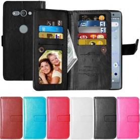 Dubbelflip Flexi 9-kort Sony Xperia XZ2 Compact mobilskal fodral väska