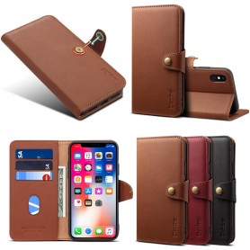 Denior Mobile Wallet Leather 3 Card Apple iPhone XS Max Leather Case Cover Caseonline