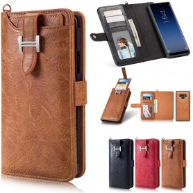 Multiplånbok 3i1 9-kort Samsung Galaxy Note 9 väska magnetisk 2i1 fodral caseonline