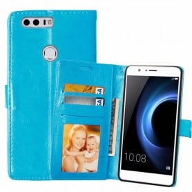 Mobilplånbok 3-kort Huawei Honor 8 - Blå