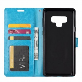 Mobilplånbok 3-kort Samsung Galaxy Note 9 - Blå