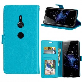 Mobilplånbok 3-kort Sony Xperia XZ2 - Blå