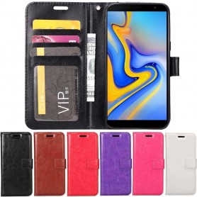 Mobilplånbok 3-kort Samsung Galaxy J6 Plus (SM-J610F)