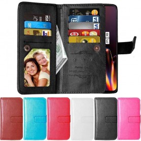Mobilplånbok Dubbelflip Flexi 9-kort OnePlus 6T mobilskal caseonline
