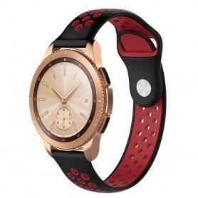 EBN Sport Armband Samsung Galaxy Watch 42mm Svart/röd (S)