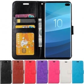 Mobilplånbok 3-kort Samsung Galaxy S10 Plus (SM-G975F) mobilskal fodral skydd caseonline