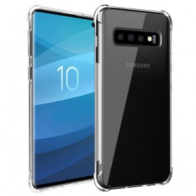 Shockproof silikon skal Samsung Galaxy S10 (SM-G973F) mobilskal skydd transparent caseonline