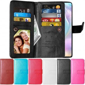 mobilplånbok Dubbelflip Flexi 9-kort Huawei P30 mobilskal skydd väska fodral caseonline