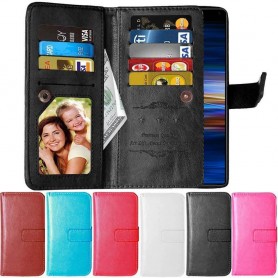 Mobilplånbok Dubbelflip Flexi 9-kort Sony Xperia 1 (I8134) multiplånbok fodral väska mobilskal