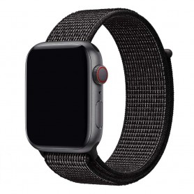 Apple Watch 42mm Nylon Armband - Black Nike