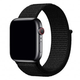 Apple Watch 38mm Nylon Armband - Dark Black