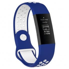 EBN Sport Armband Fitbit Charge 3 - Blå/vit
