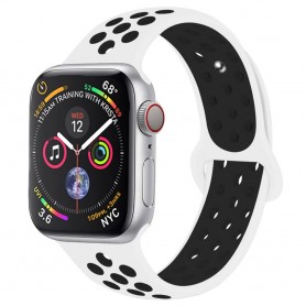 EBN Sport Armbånd Apple Watch 4 (40) - Hvit / svart