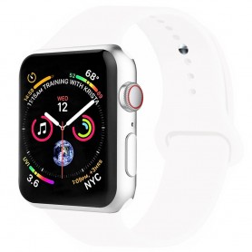 Apple Watch 4 (40mm) silikon Sport Armband - Vit