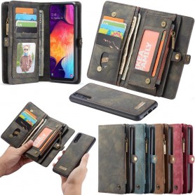 Multiplånbok CaseMe 11 kort Samsung Galaxy A50 (AM-A505F) mobilplånbok skal fodral väska