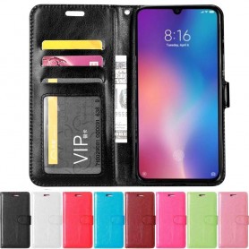 Mobilplånbok 3-kort Xiaomi Mi 9 (6.39") mobilskal fodral case