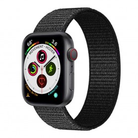 Apple Watch 5 (40 mm) nylonrannekoru - Dark black