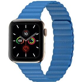 Apple Watch 5 (44mm) Leather loop band - Tahoe Blue