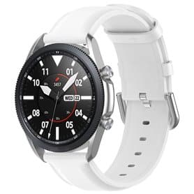 Nahkarannekoru Samsung Galaxy Watch 3 (45mm) - Valkoinen