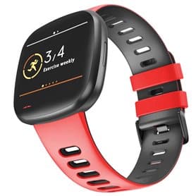 Twin Sport armbånd Fitbit Sense - Rød/svart